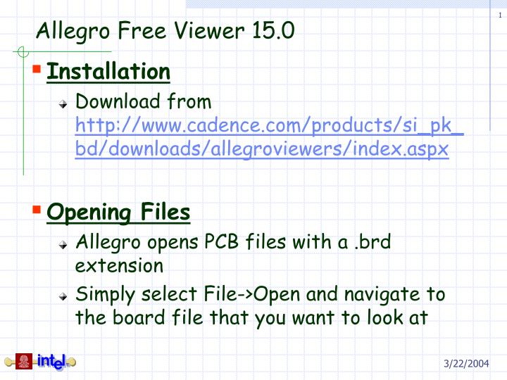 allegro pcb free viewer download